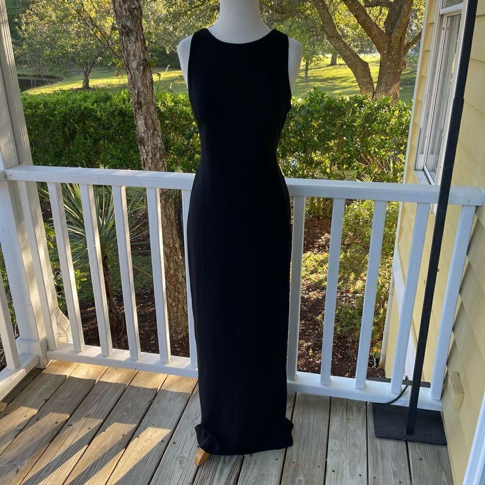 Worth Bow Back High-Low Gown